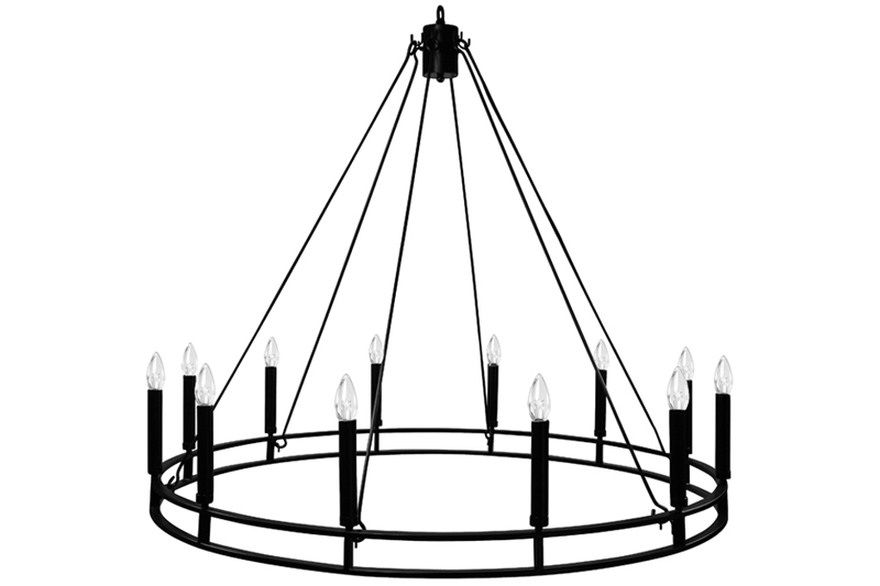 Waterproof Wagon Wheel Chandelier